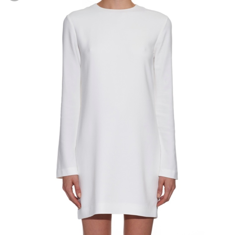 Helmet Lang white long sleeve dress